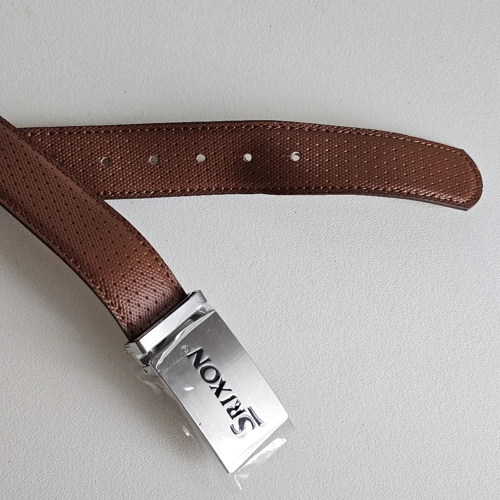 🆕 Srixon x Druh Genuine Leather Golf Belt Adjustable 30–40, Rare & Collectible